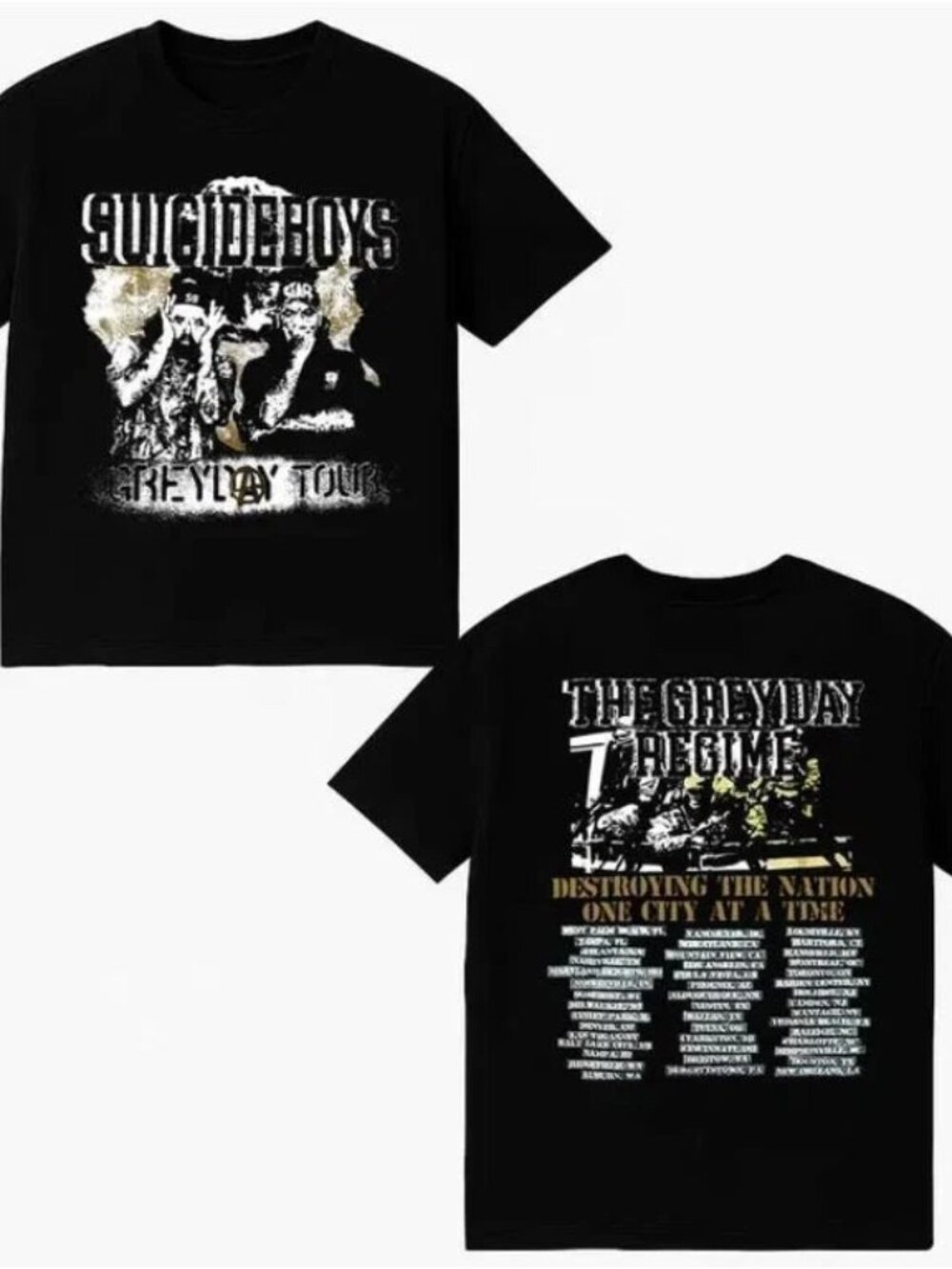 Suicideboys Merch Grey Day Tour T-shirt